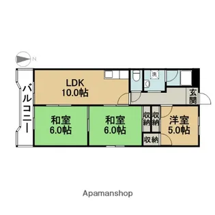 加藤マンション【301号室】の間取り