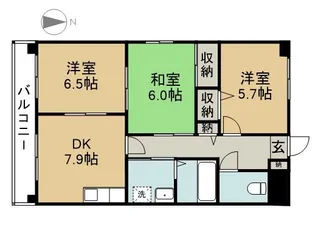 ル クオーレ【4階】の間取り