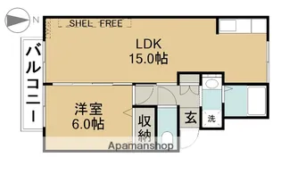 ヴァンベール水田【103号室】の間取り