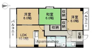 ウィンザーガーデン【501号室】の間取り