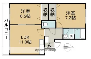 アベリア津島【3階】の間取り