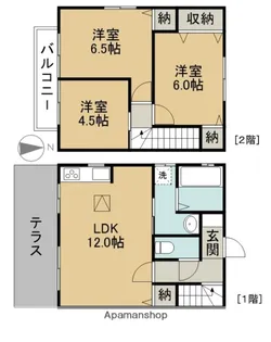 BRUGGE【A-102号室】の間取り