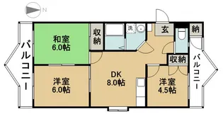サンシャイン平和【3階】の間取り