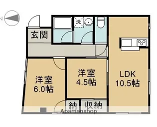 ベルパークいづみ【205号室】の間取り