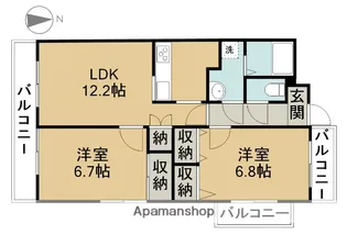 スターキャッスル【403号室】の間取り