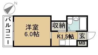 CHECHER88【103号室】の間取り