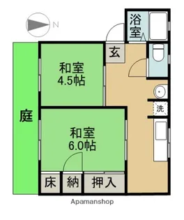 シティハイムシード第2【105号室】の間取り