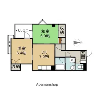 ケアンズロイヤル【3階】の間取り