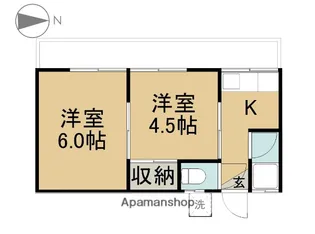 みやこ荘【201号室】の間取り