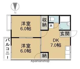 トピアヤマダ【205号室】の間取り