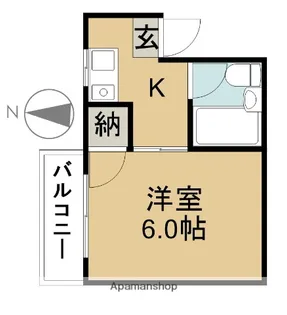 コーポラスイトウ【401号室】の間取り