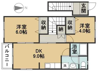 エクセルⅡサツキ【203号室】の間取り
