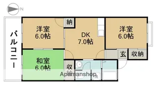 エーデルハイム78【202号室】の間取り