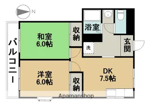 フェニックス林【205号室】の間取り