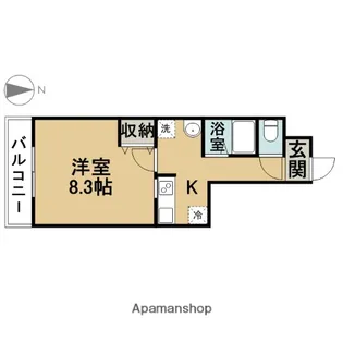 T’SスクエアⅡ【308号室】の間取り