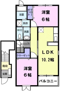 ライタス【2階】の間取り