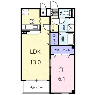 メゾン フレーシュ【1階】の間取り