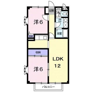 グリーンレジデンス【2階】の間取り