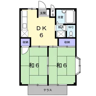 メゾンパールA【1階】の間取り