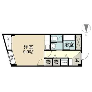 1Kの間取り画像