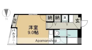 メゾン・ド・ブルーコロネット【101号室】の間取り