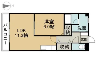 ベルコートMYA(ミヤ)【2階】の間取り