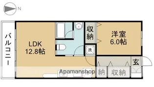 SK BUILDING−3【402号室】の間取り