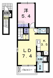 アニメート四季 Ⅱ【2階】の間取り