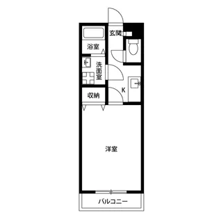 アンプルール ブワ フルール【1階】の間取り