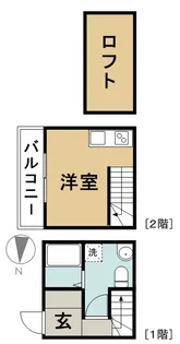 1Kの間取り画像