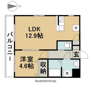 パレアージュⅡ【4階】の間取り