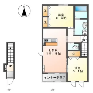 サクセスフィールド【2階】の間取り
