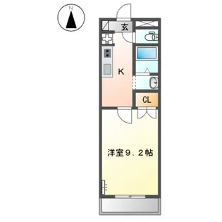 バウハウス弥生【1階】の間取り
