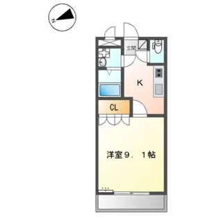ハバナ ガーデン【2階】の間取り