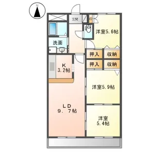 ART VIVANT【205号室】の間取り