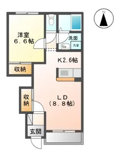 カーサ フェリーチェ【1階】の間取り