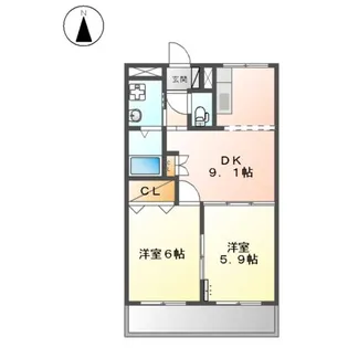 ビッグランド N【202号室】の間取り