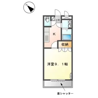 エル・シャトーW【1階】の間取り