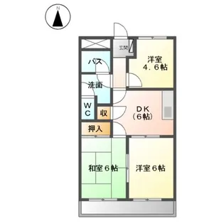 グリーンガーデン立込【3階】の間取り