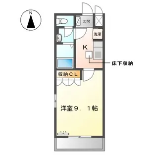 パリス青塚【1階】の間取り
