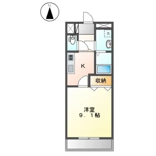 メゾン ソレイユ【1階】の間取り