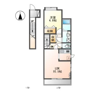 ディアコート【2階】の間取り
