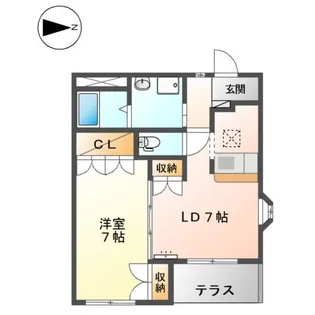 セント・フィールド【1階】の間取り