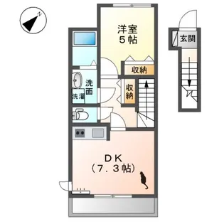ローズテラス【2階】の間取り