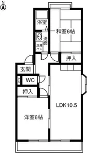 ハーベストGOTO【2階】の間取り