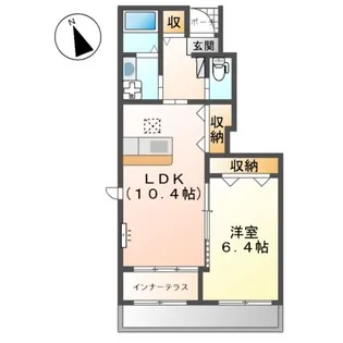 プティ・ボヌール【1階】の間取り