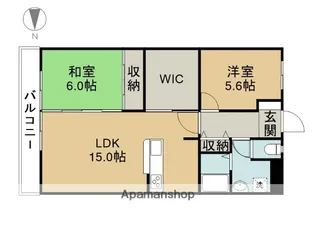 メゾンいずみ【203号室】の間取り