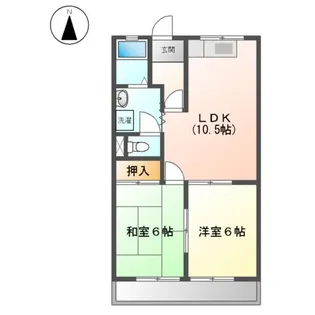 ロイヤルコープM【00105号室】の間取り
