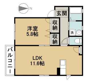 コゥジィーコートA棟【2階】の間取り