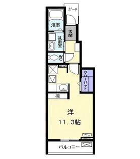 ブローテⅡ【1階】の間取り